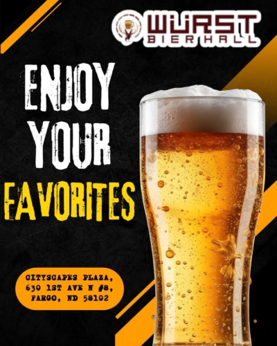 🥨 Come on in to Wurst Bier Hall, where the drinks are flowing and the bar is always buzzing. Your seat is ready. #WurstBierHall #CheersToThat #BeerLovers #HappyHour #LocalBar